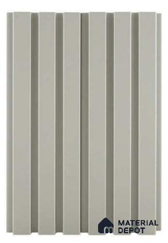 Grey Patterned Louver Grey 212 9 ft x 4.7 inch MDF Panel - 18 mm | Suitable for Feature Wall, TV Unit & Living Room | Width is Subjected to 5% Variation